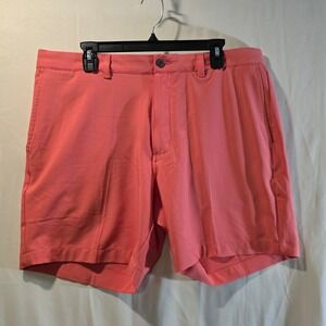 GRANDSLAM Coral Pink‎ Golf Shorts Flat Front Mens Size 36